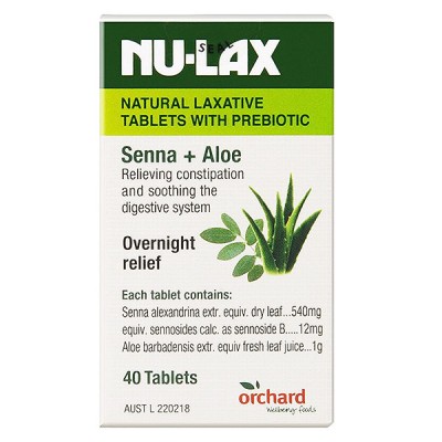 NU-LAX乐康膏片 含益生菌 40片 
